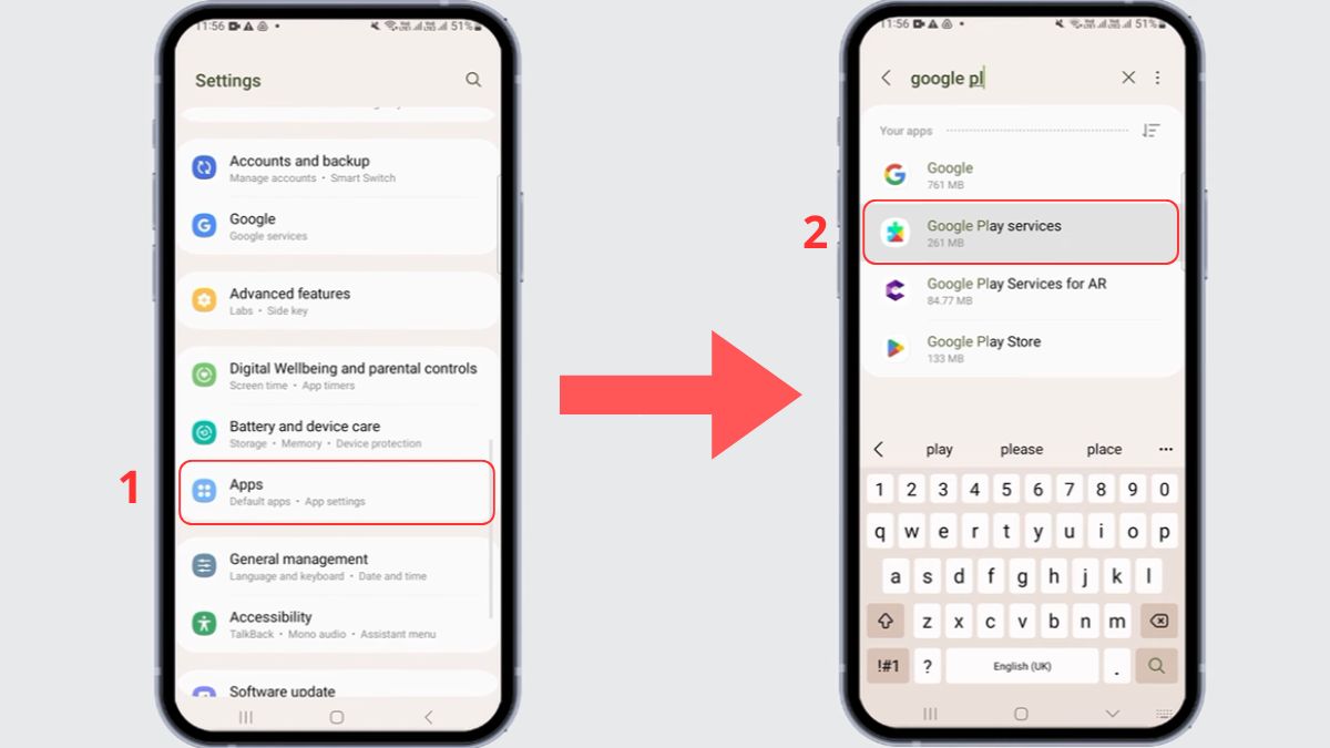 Cách cập nhật dịch vụ Google Play lên phiên bản mới nhất - bước 1