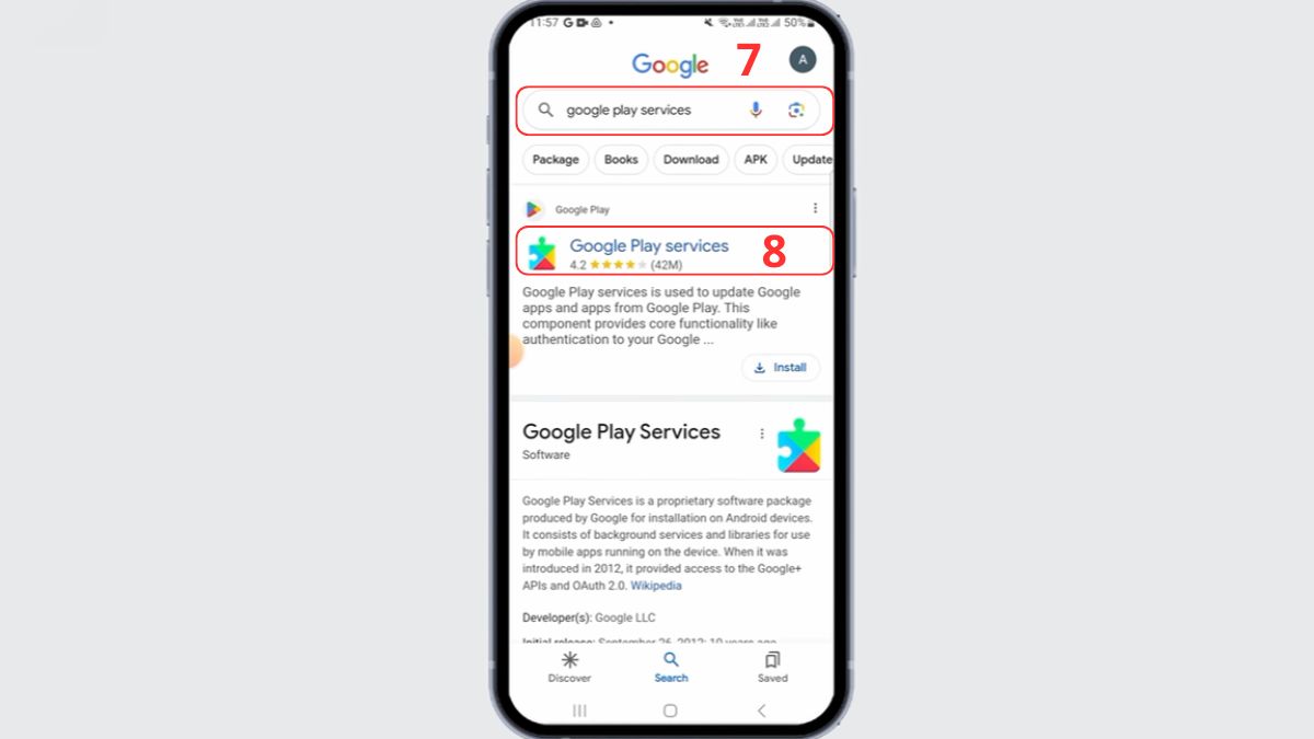 Cách cập nhật dịch vụ Google Play lên phiên bản mới nhất - bước 4