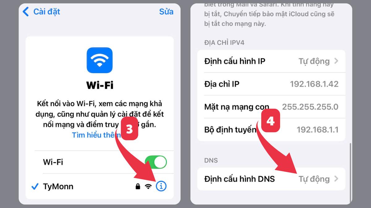 Cách khắc phục lỗi điện thoại bắt WiFi yếu - đổi DNS - Bước 2