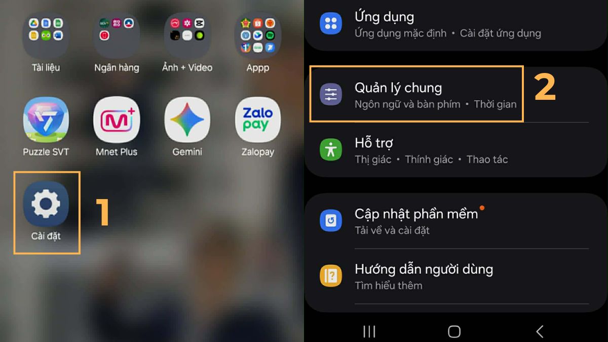 Khôi phục cài đặt gốc trên điện thoại khi bị treo điện thoại - trên android - bước 1