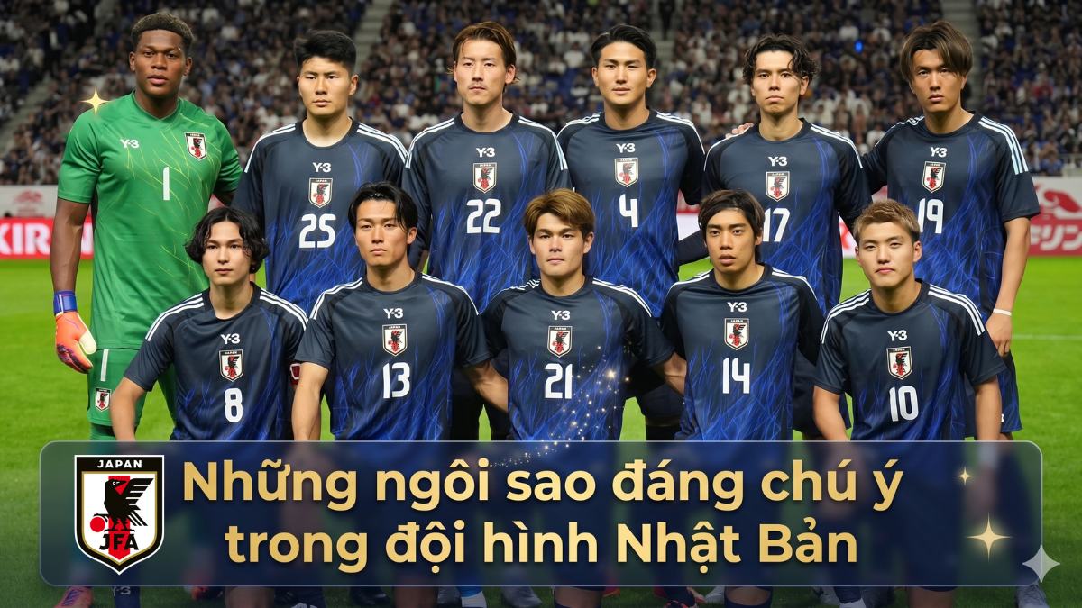 Những ngôi sao đáng chú ý trong đội hình Nhật Bản trong worlc cup 2026