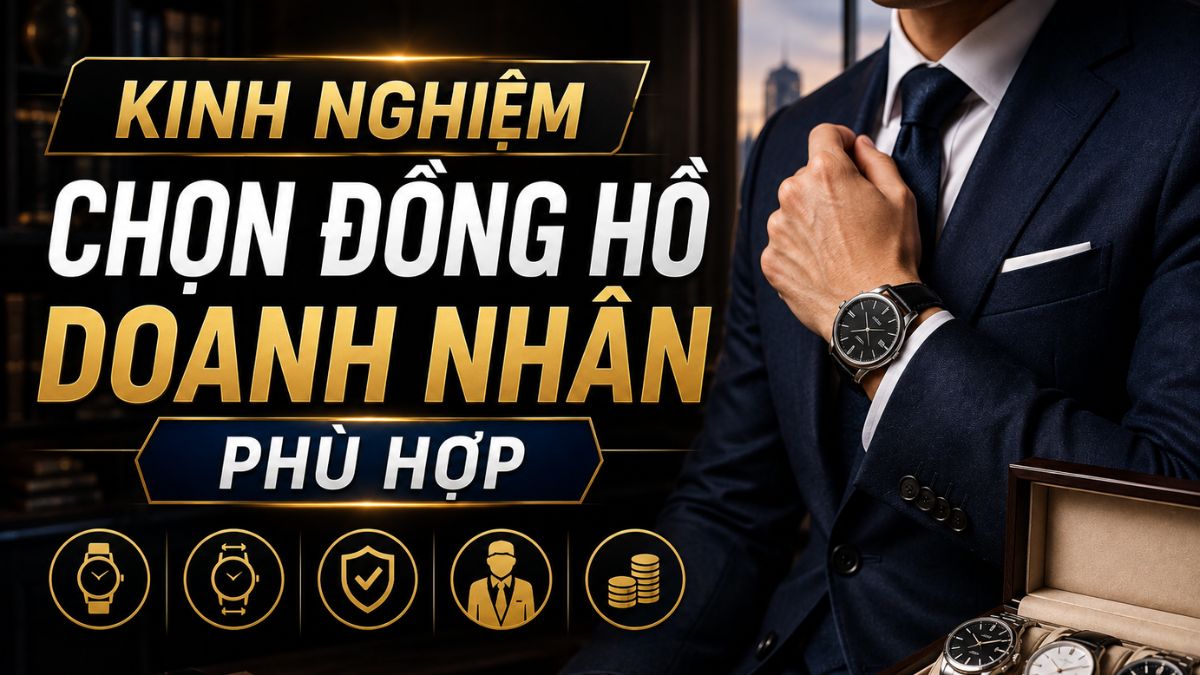 Kinh nghiệm chọn đồng hồ doanh nhân phù hợp