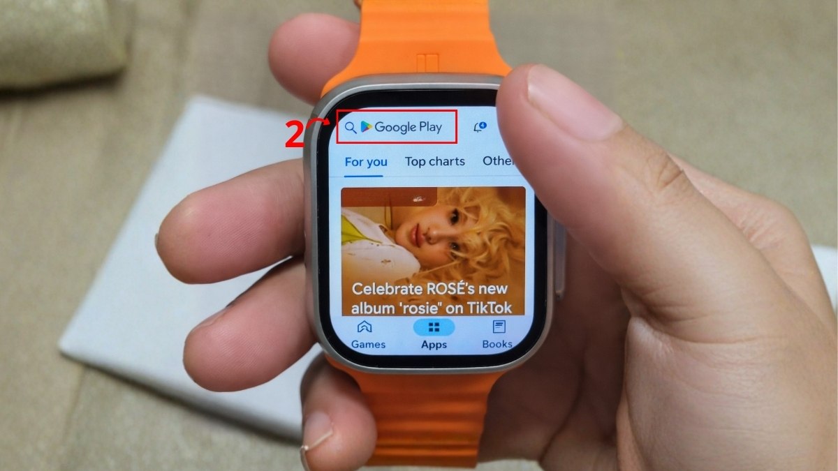 Cách tải và chơi game trên đồng hồ thông minh - bước 2