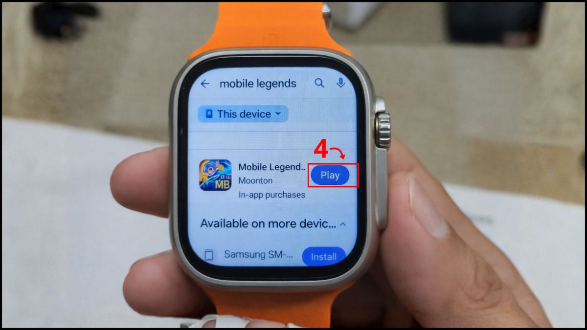 Cách tải và chơi game trên đồng hồ thông minh - bước 4