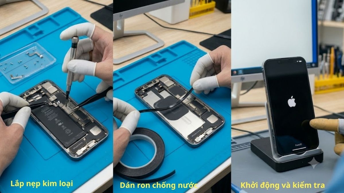 Quy trình thay pin iPhone chuẩn an toàn - bước 4