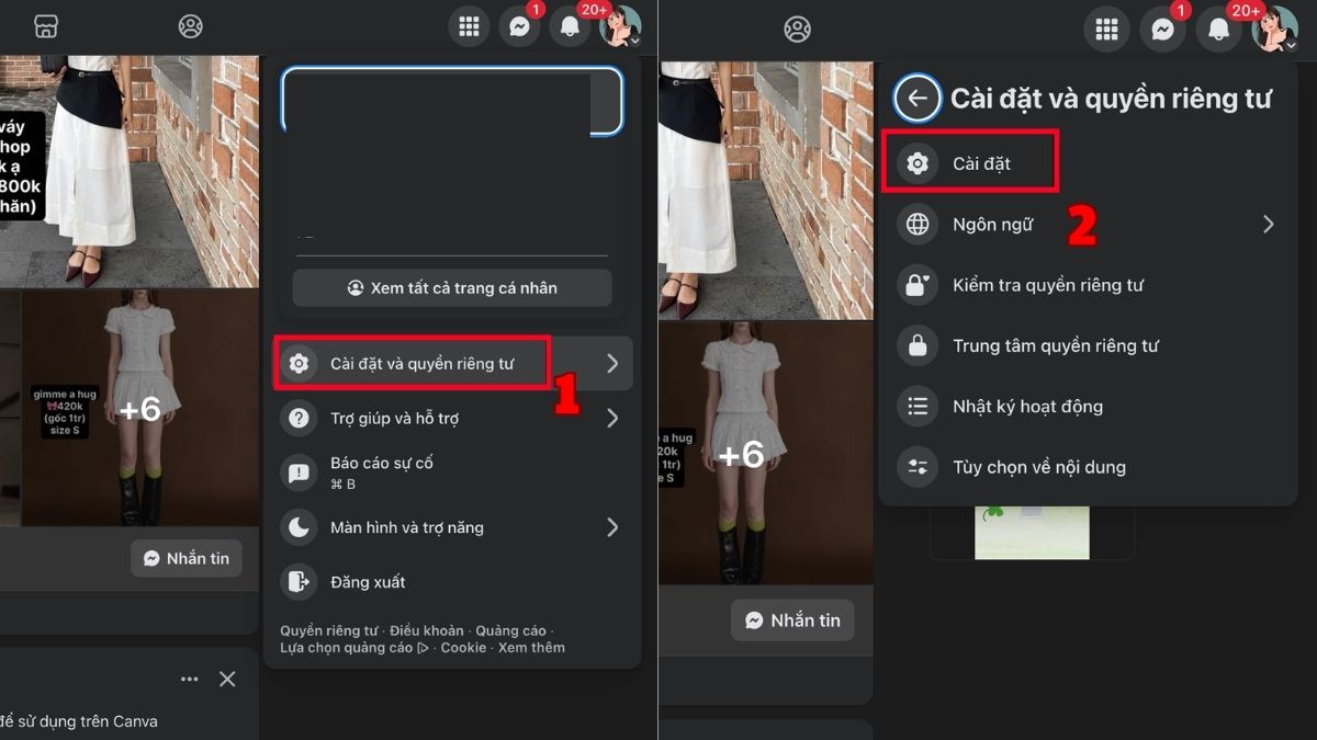 Cách lấy lại tài khoản Facebook bị hack vẫn còn đăng nhập - bước 1