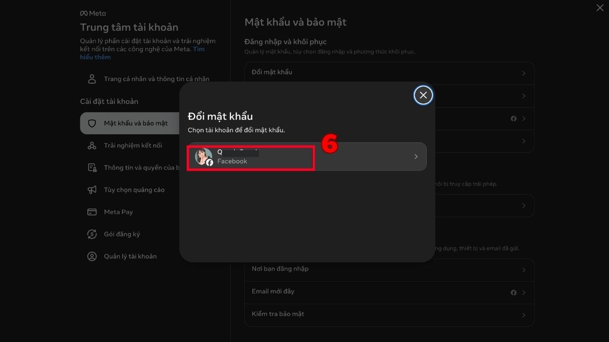 Cách lấy lại tài khoản Facebook bị hack vẫn còn đăng nhập - bước 4