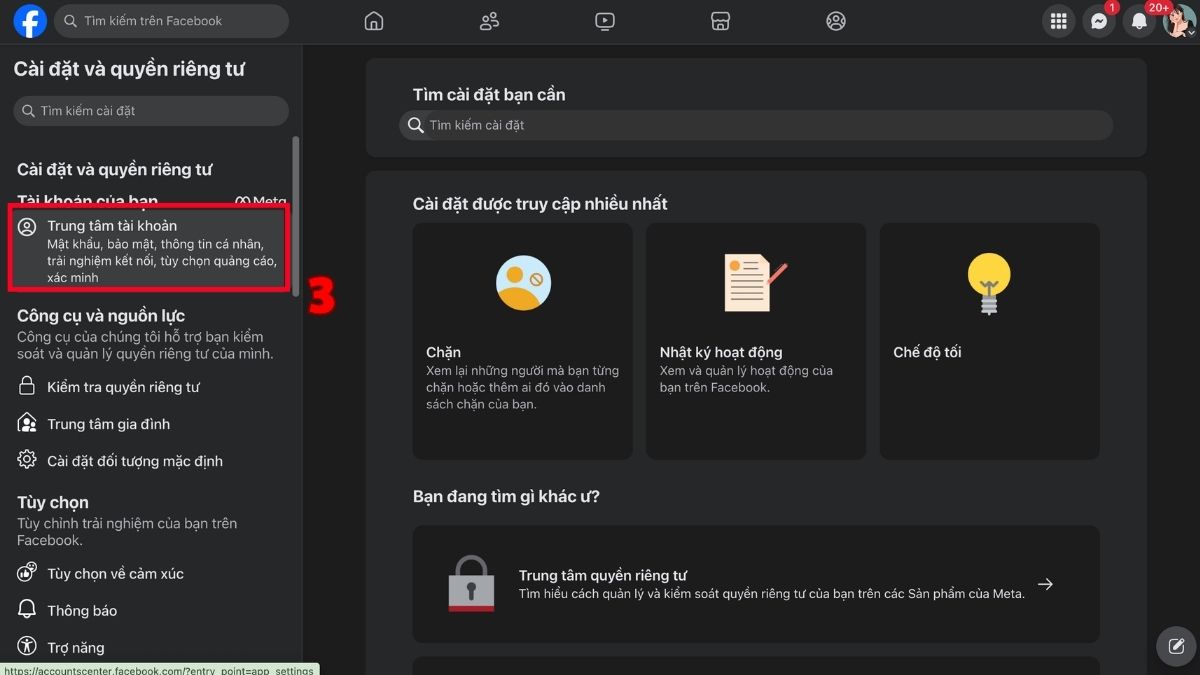 Cách lấy lại tài khoản Facebook bị hack đổi email - bước 2
