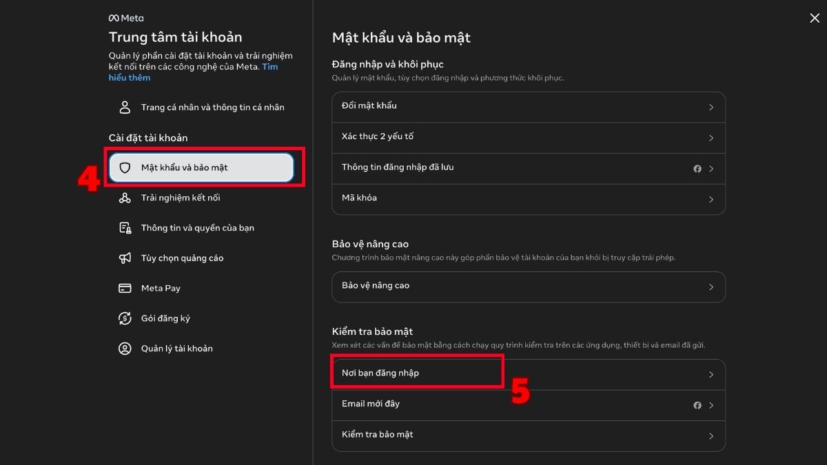 Cách kiểm tra Facebook có bị hack hay không - bước 3
