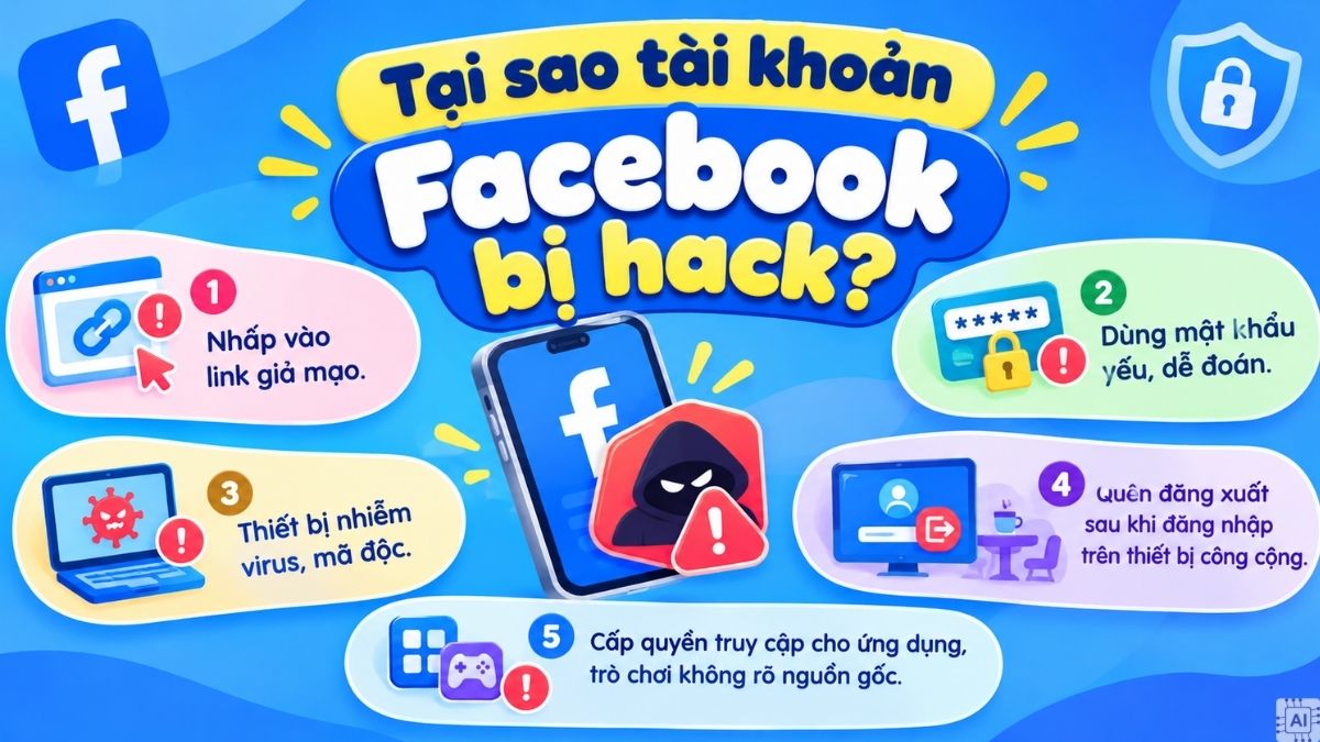 Tại sao tài khoản Facebook bị hack?