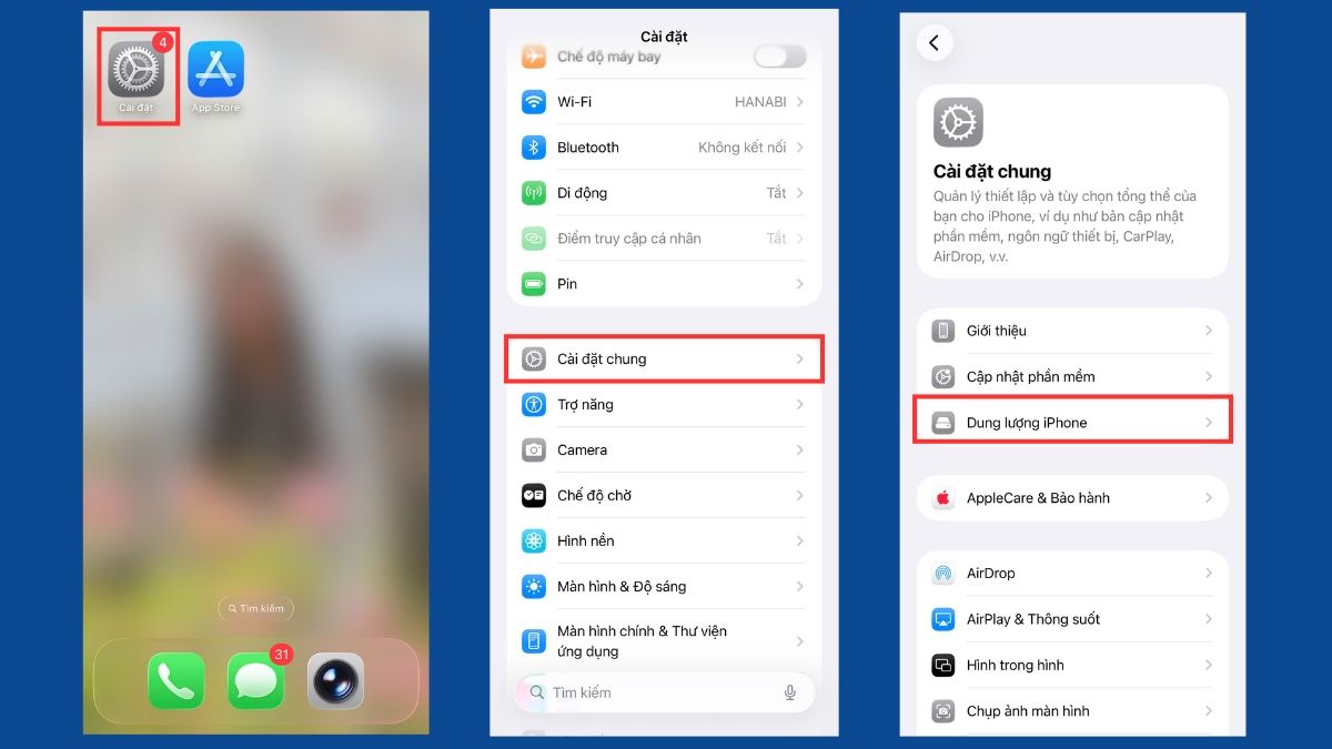 Cách khắc phục Facebook lag trên điện xóa cache app thoại iphone - bước 1