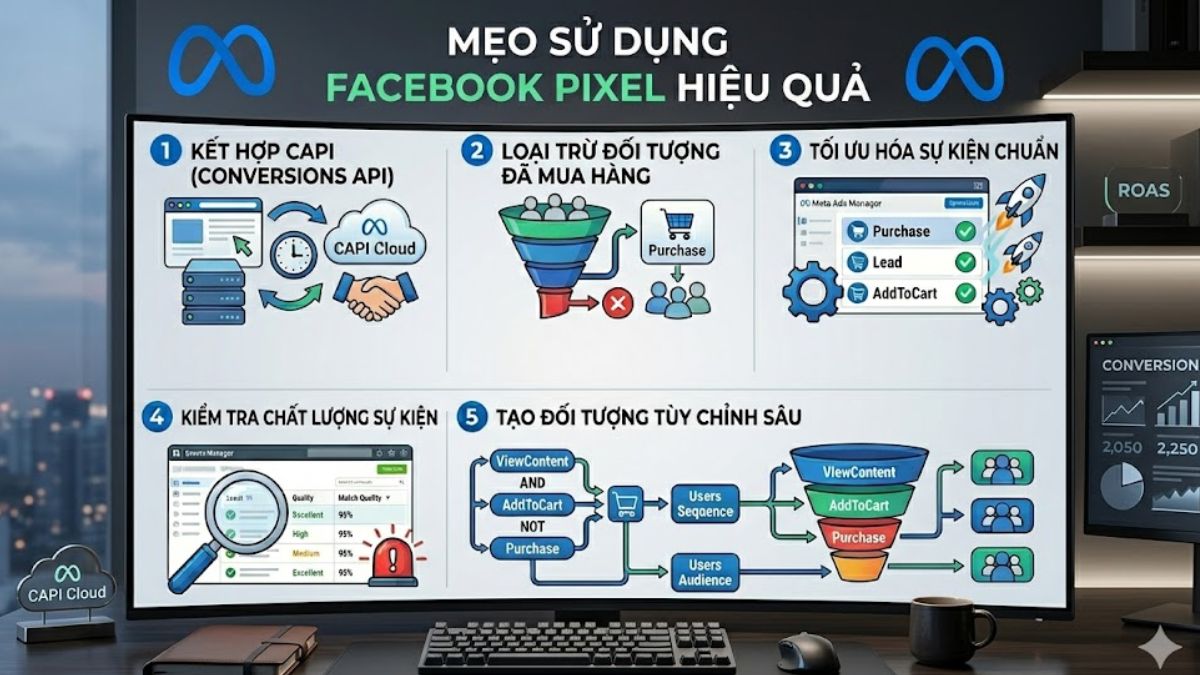 Mẹo sử dụng Facebook Pixel hiệu quả