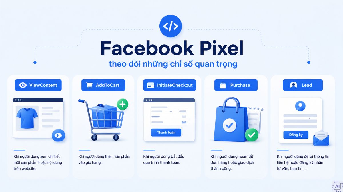 Facebook Pixel theo dõi những chỉ số nào?