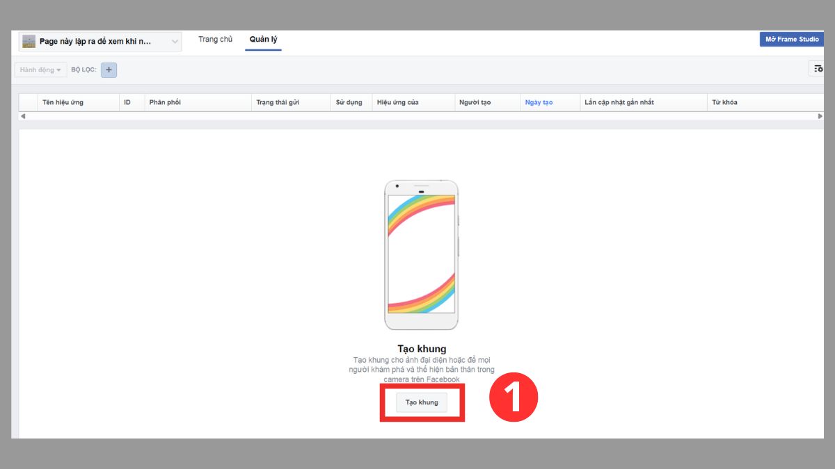 Cách tạo khung Avatar với tính năng Frame Studio trên Facebook - bước 1