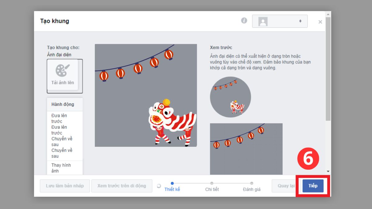 Cách tạo khung Avatar với tính năng Frame Studio trên Facebook - bước 3