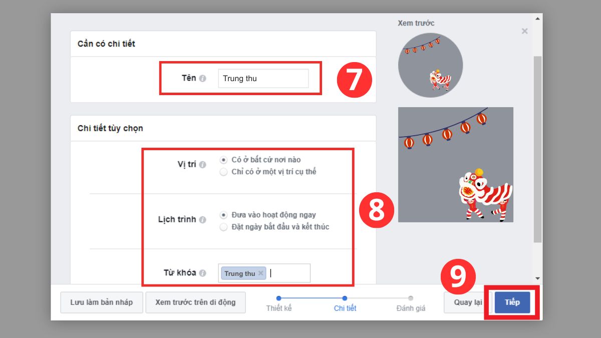 Cách tạo khung Avatar với tính năng Frame Studio trên Facebook - bước 4