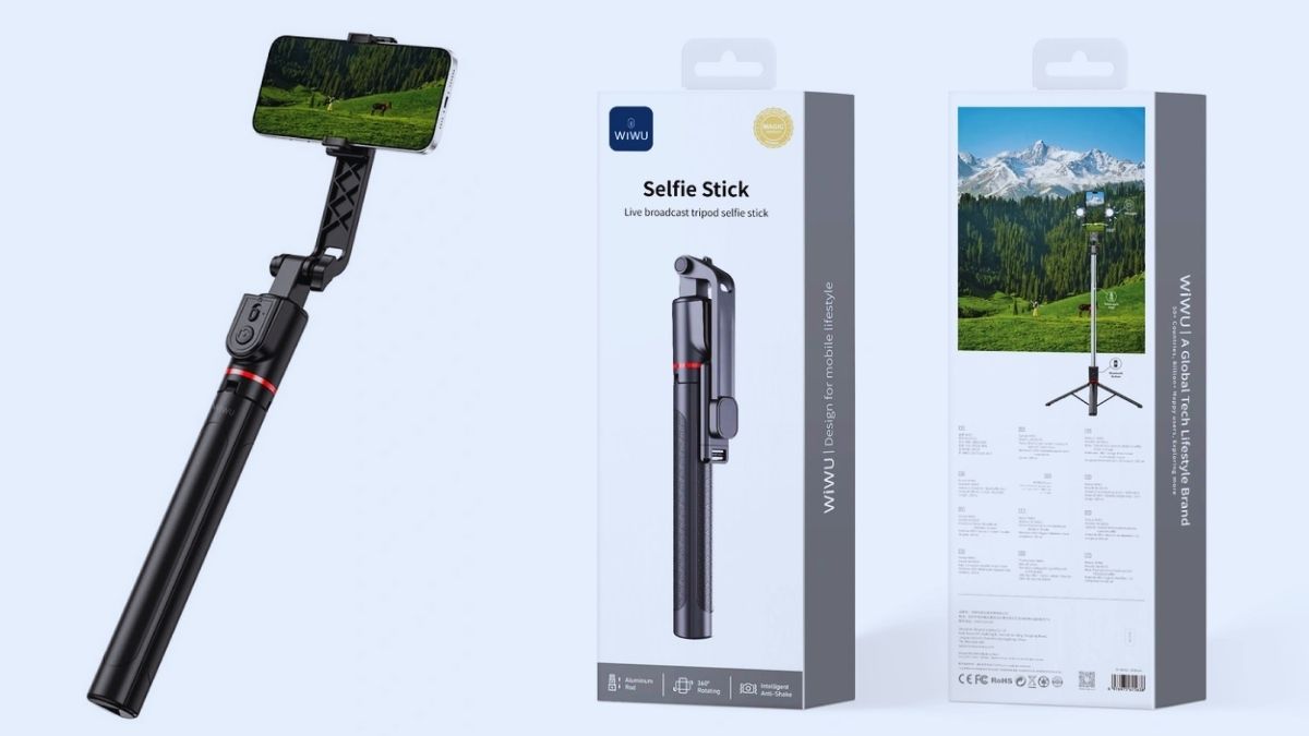 gậy chụp ảnh tự sướng tốt nhất - Selfie Stick Wiwu With Filled Light SE015