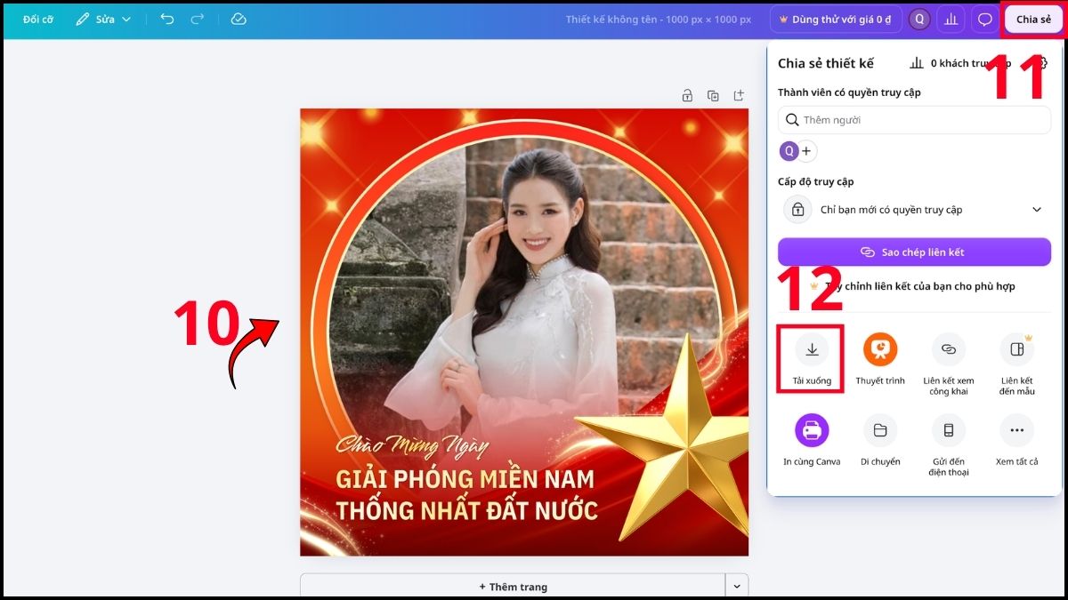 Cách ghép khung avatar 2/9 cho Facebook và Zalo - bước 5