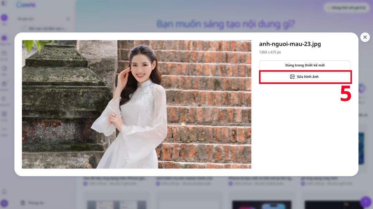Cách ghép ảnh 2/9 online trên điện thoại và máy tính bằng canva - bước 3