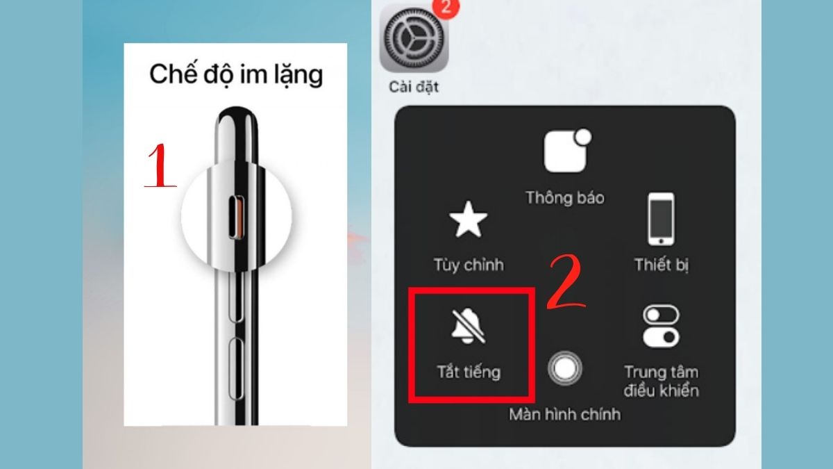 Cách khắc phục gọi Messenger không có tiếng trên iPhone - tắt chế độ im lặng và kiểm tra âm lượng