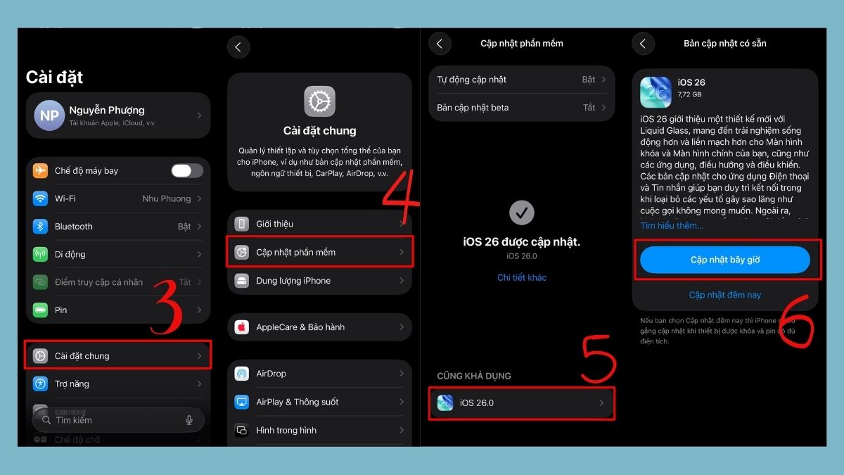 Cách khắc phục gọi Messenger không có tiếng trên iPhone - cập nhật iOS và messenger - bước 2