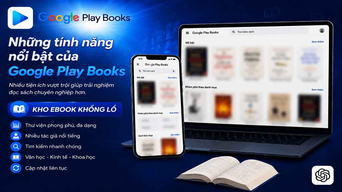 Những tính năng nổi bật của Google Play Books - kho ebook khổng lồ