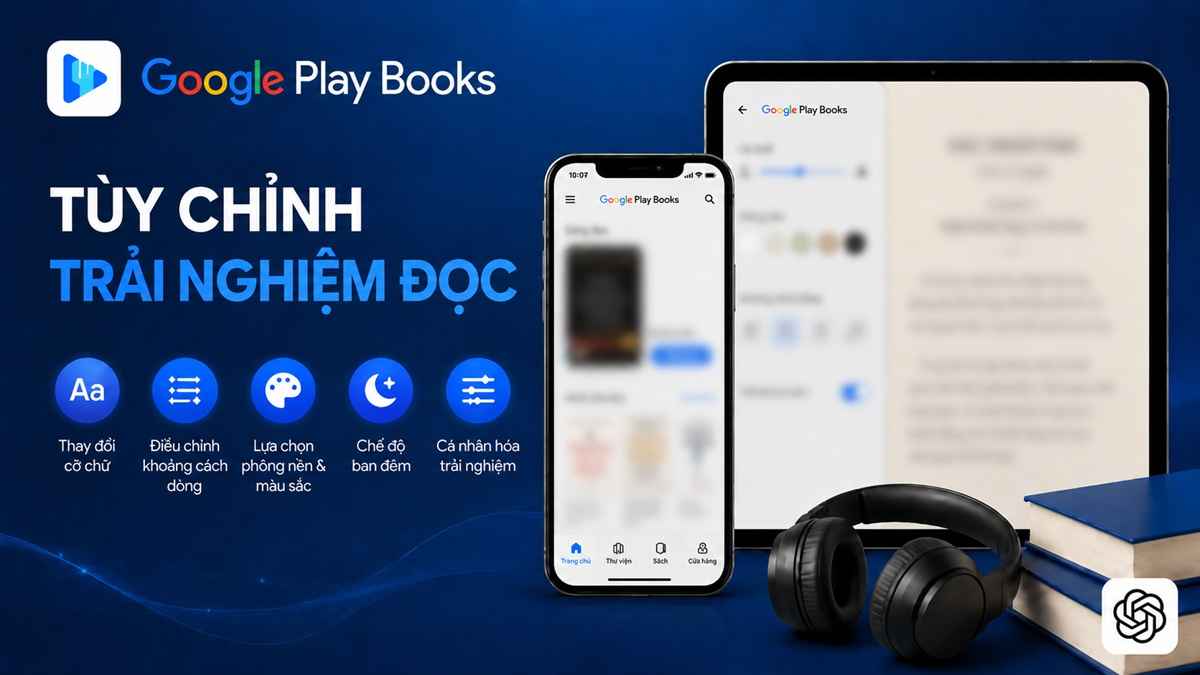Những tính năng nổi bật của Google Play Books - tùy chỉnh trải nghiệp đọc