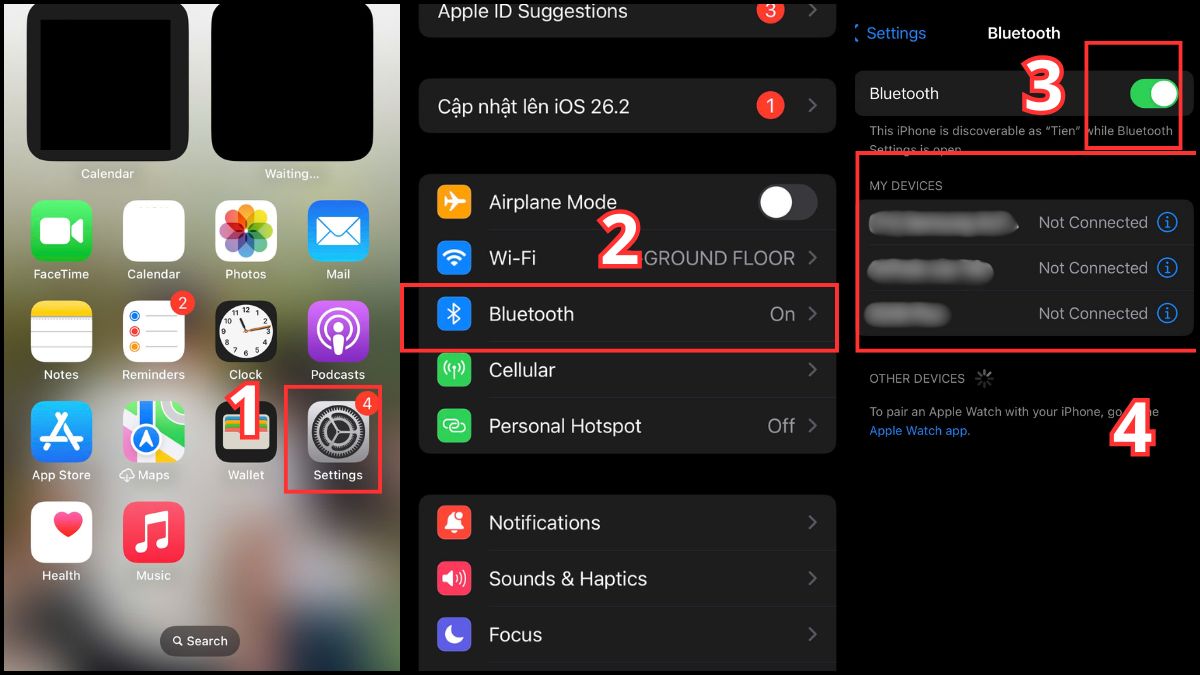 Cách kết nối loa Bluetooth với điện thoại iPhone