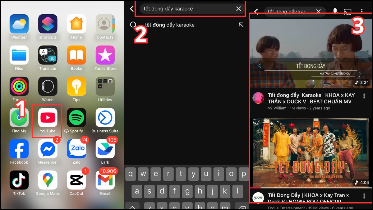 Cách hát karaoke trên ứng dụng Youtube