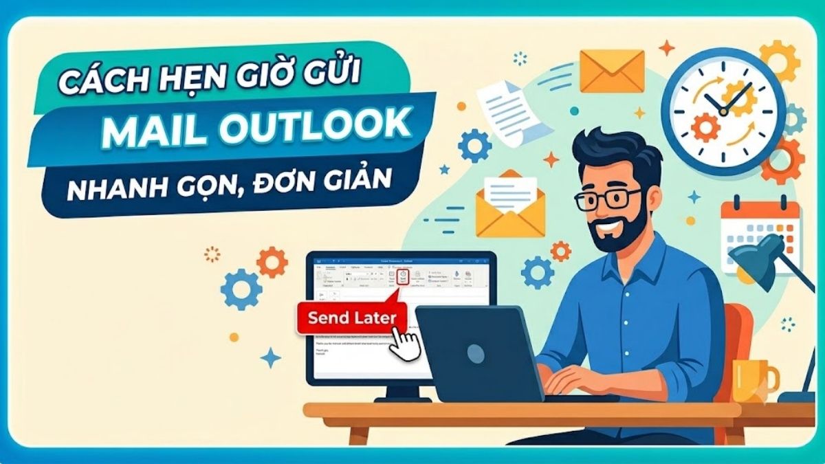 Hướng dẫn cách hẹn giờ gửi mail Outlook nhanh gọn, đơn giản