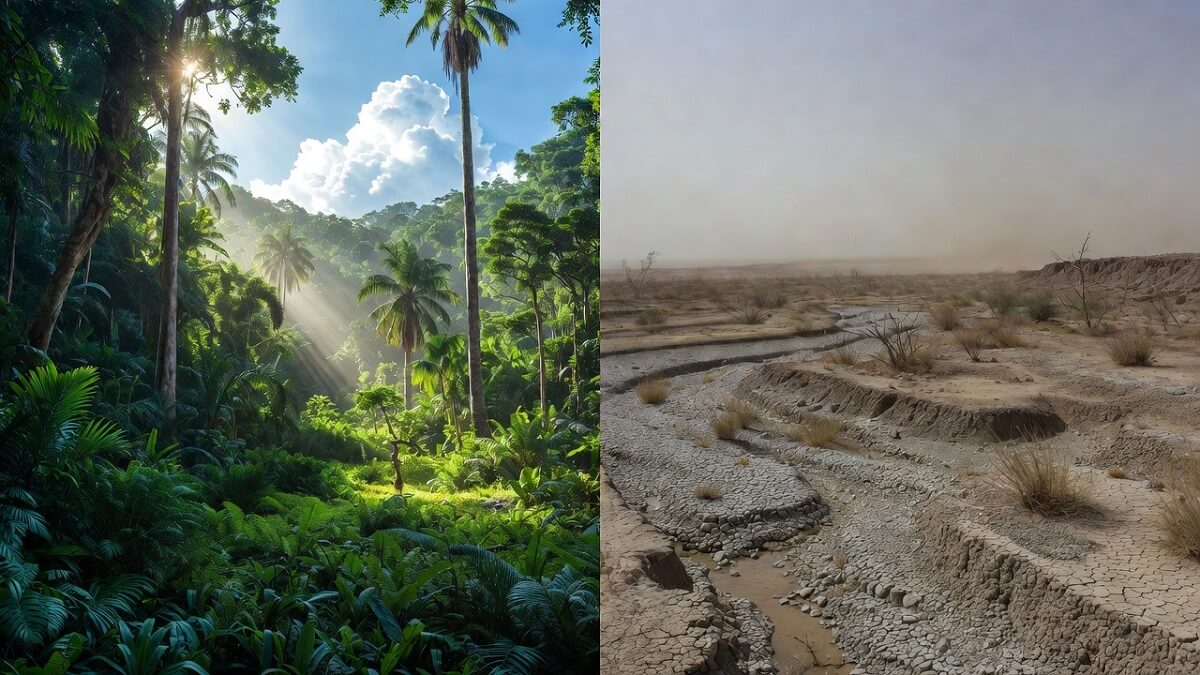 Hình ảnh trước và sau biến đổi khí hậu - 1