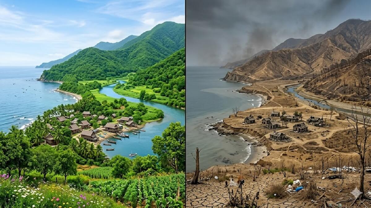 Hình ảnh trước và sau biến đổi khí hậu - 8