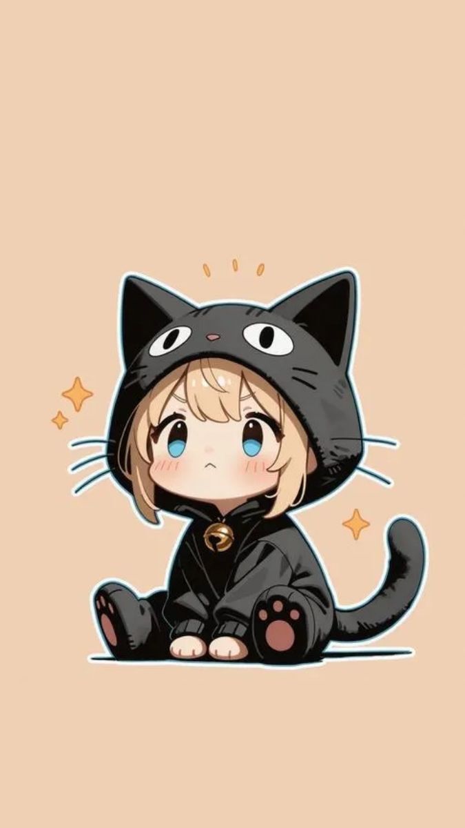 Ảnh mèo anime dễ thương và ngọt ngào - 1