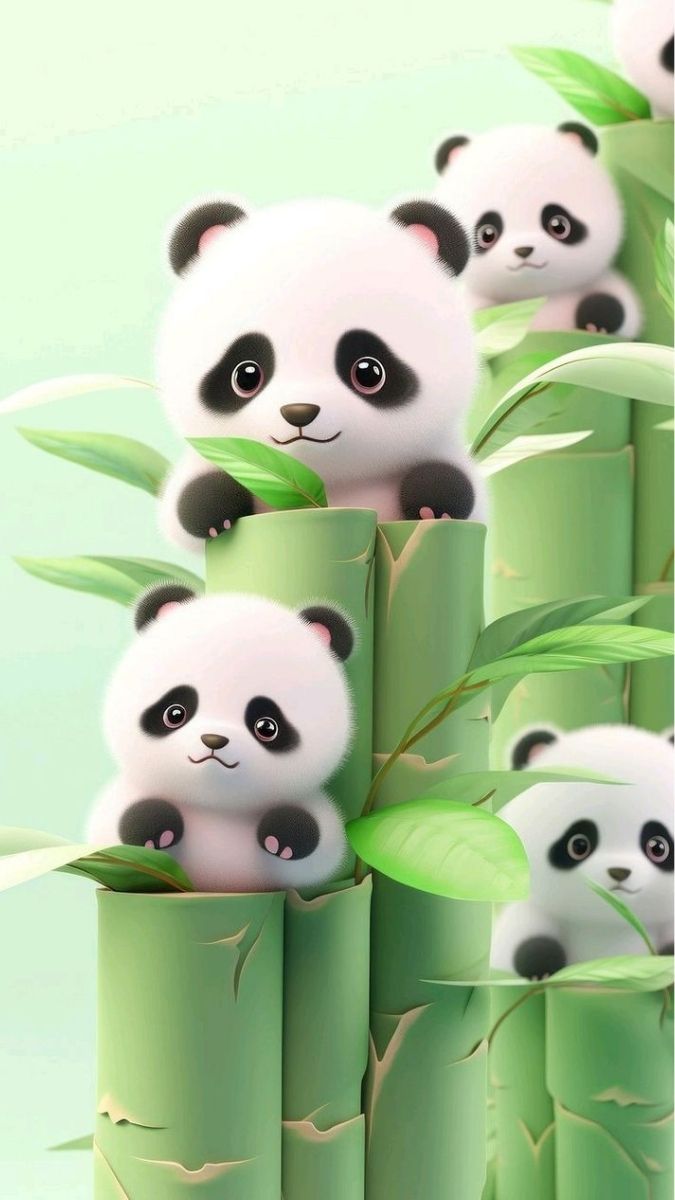 Hình nền gấu cute chibi tinh nghịch - 1
