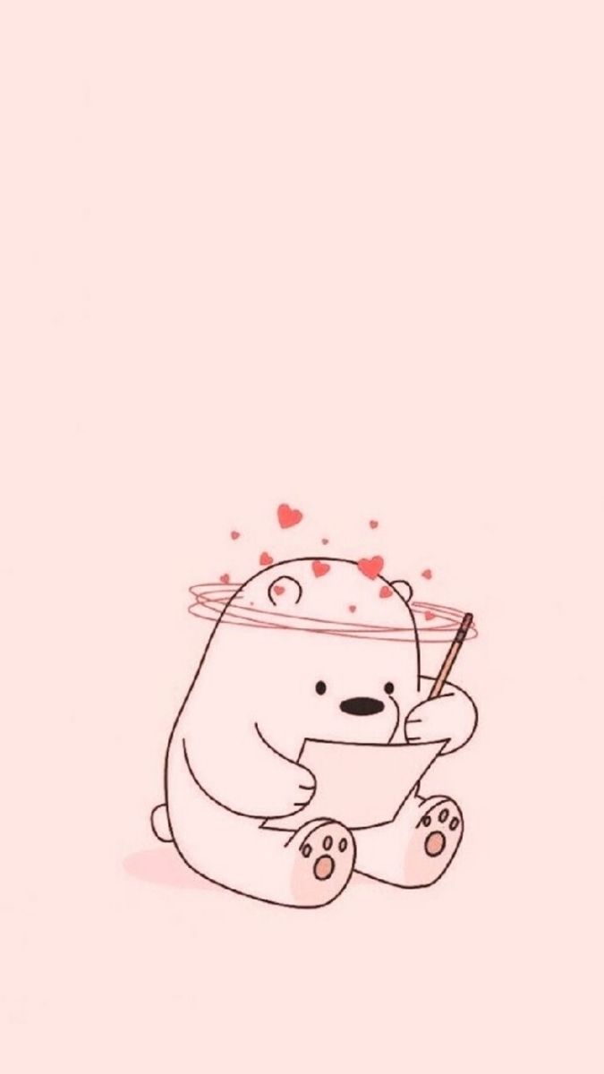 Hình nền gấu cute chibi tinh nghịch - 2