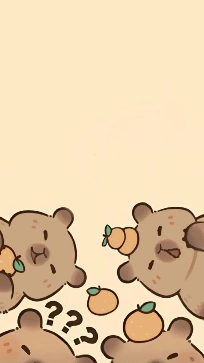 Hình nền gấu cute chibi tinh nghịch - 4