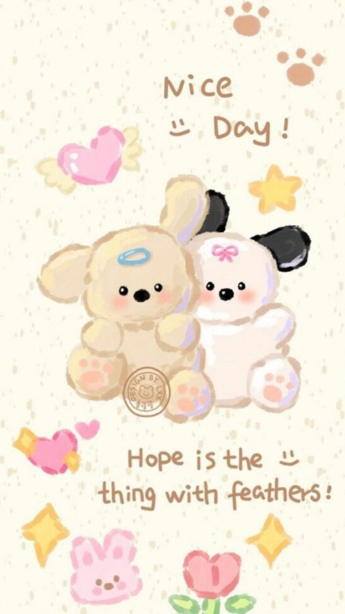 Hình nền gấu cute chibi tinh nghịch - 5