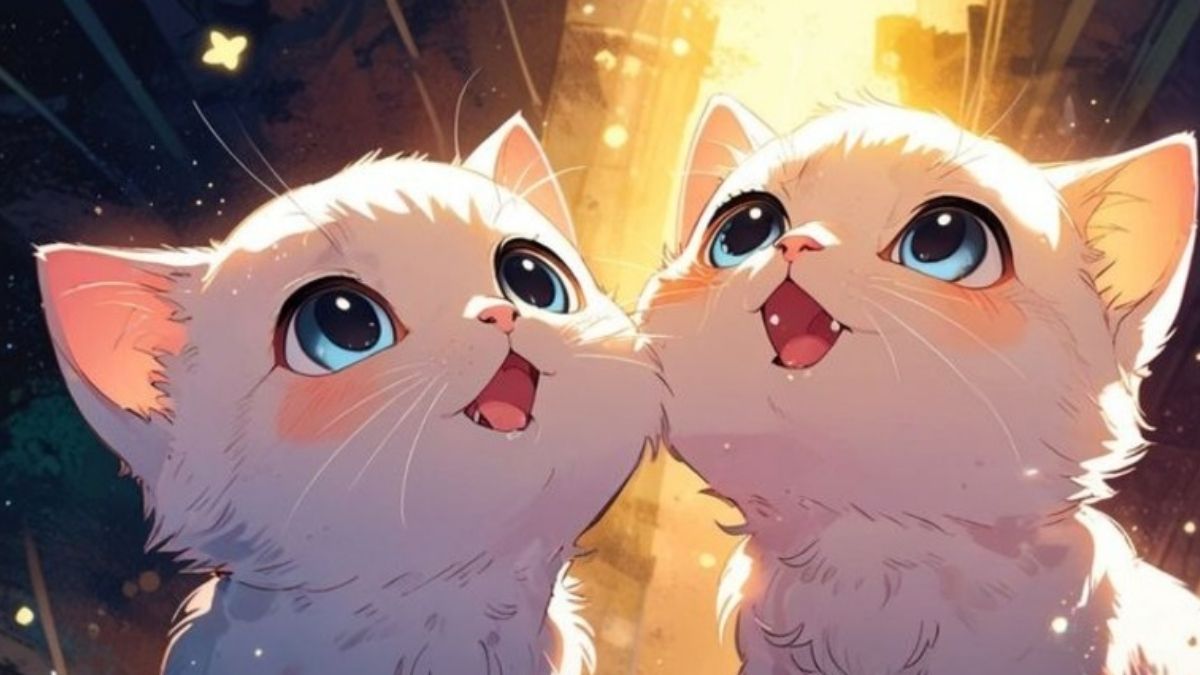 Hình nền con vật cute anime cho máy tính Full HD - 3