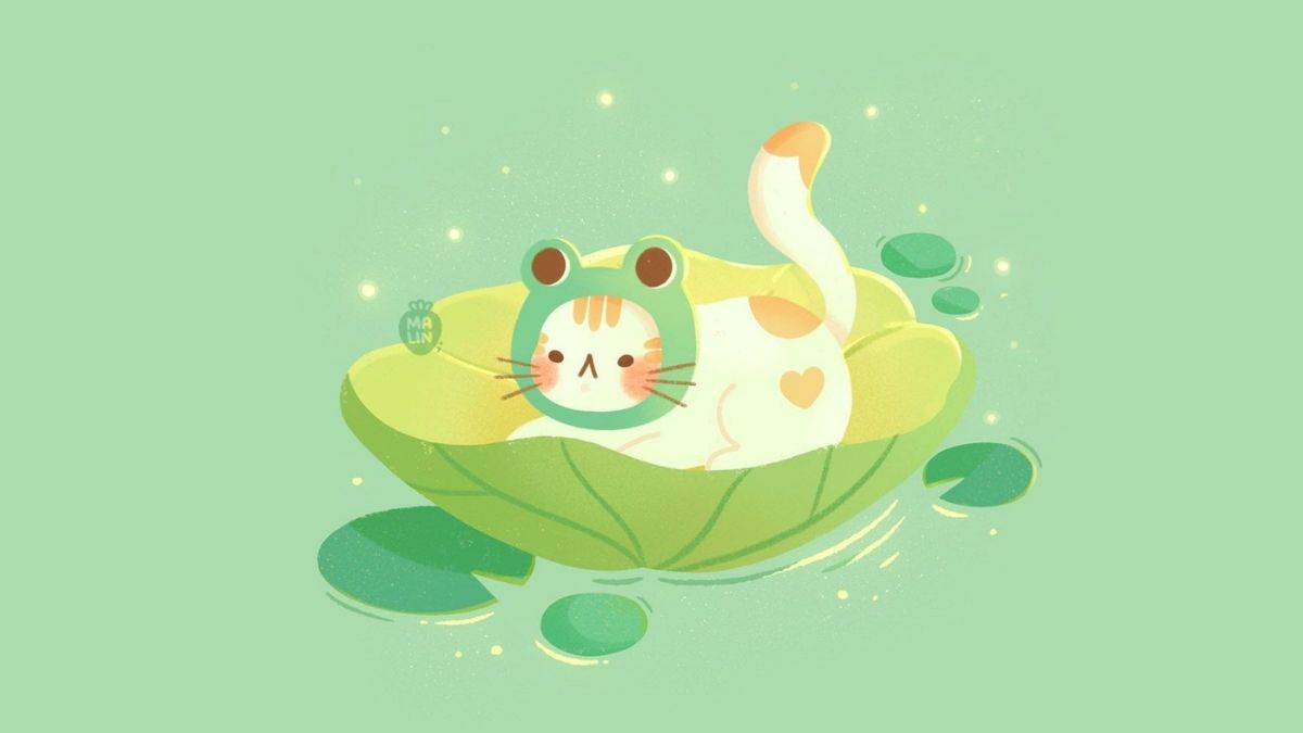 Hình nền con vật cute anime cho máy tính Full HD - 5