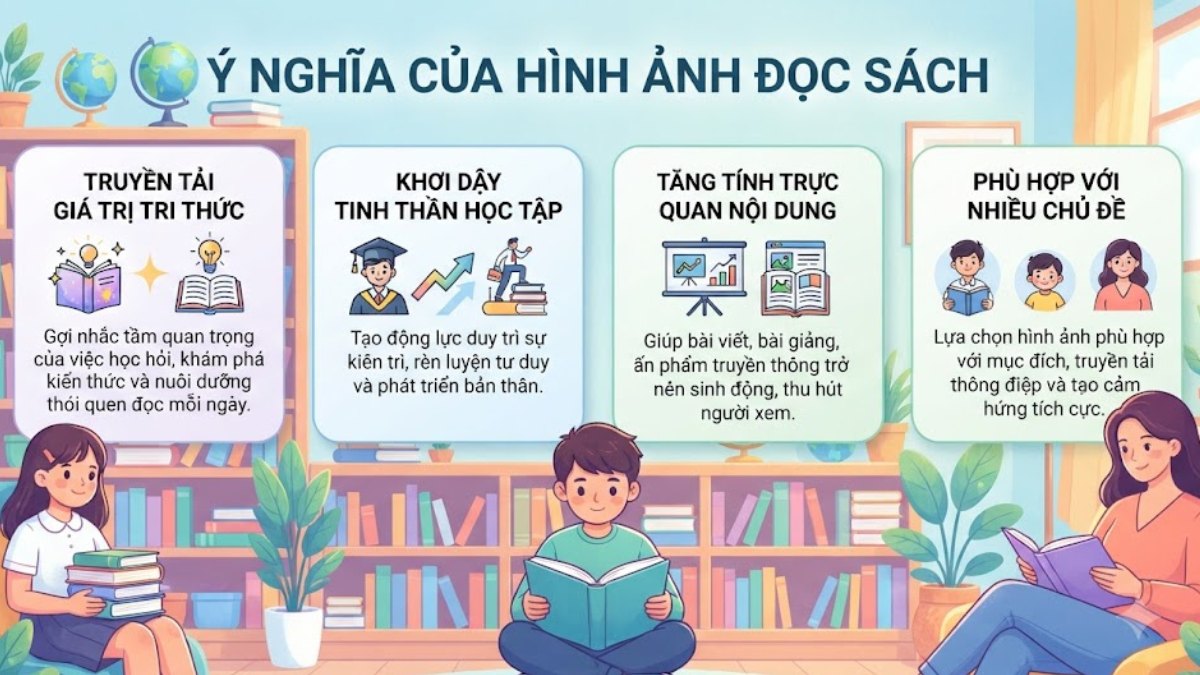 Ý nghĩa của hình ảnh đọc sách