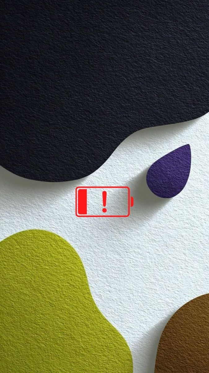 Hình ảnh hết pin điện thoại phong cách đơn giản - 1