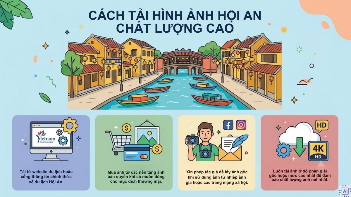 Cách tải hình ảnh Hội An chất lượng cao