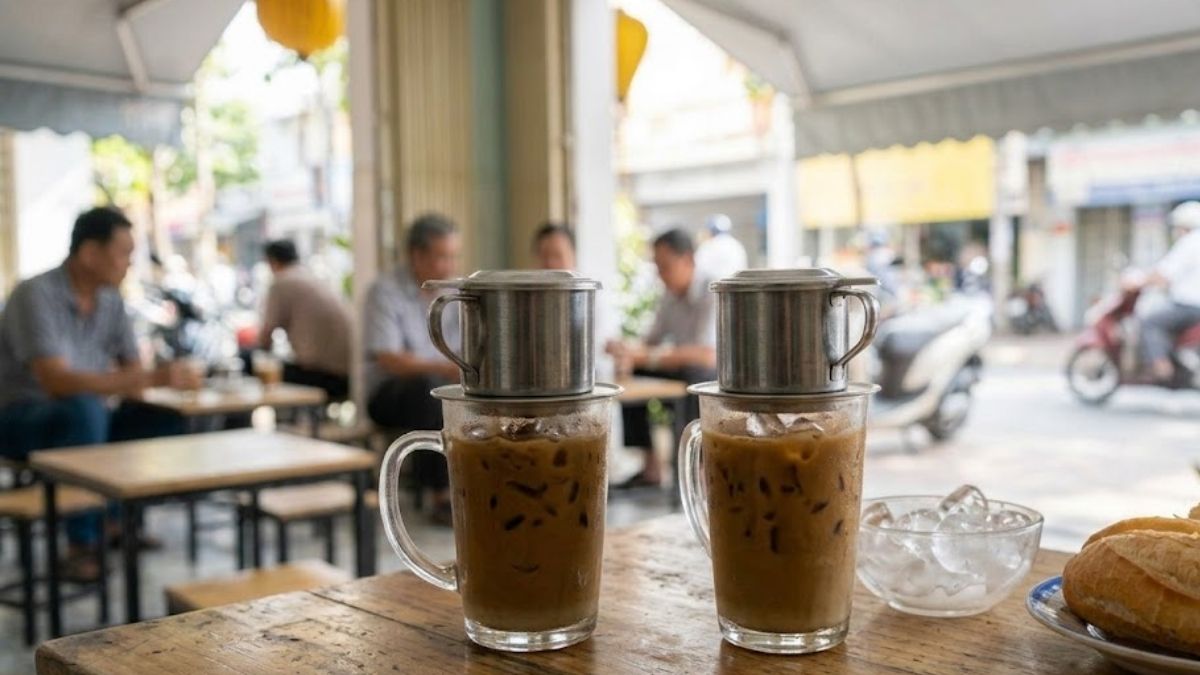 Hình ảnh ly cà phê sữa đá đẹp - 2