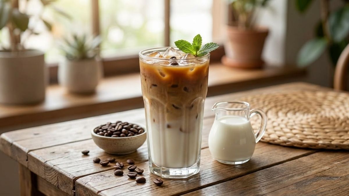 Hình ảnh ly cà phê sữa đá đẹp - 5