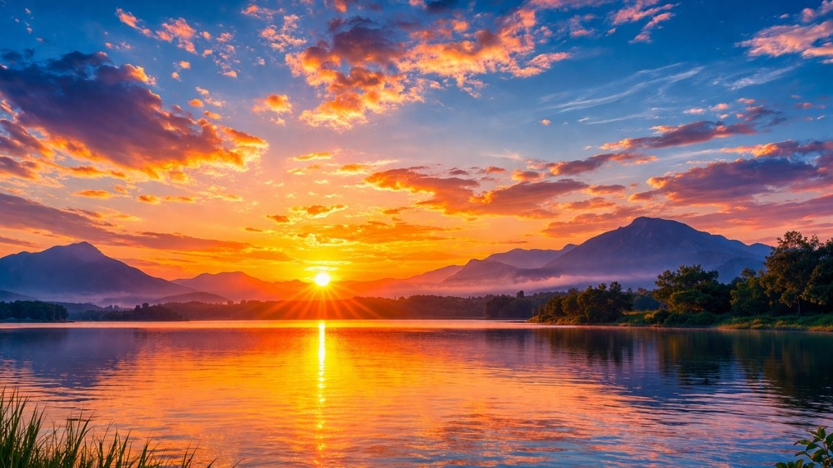 Hình ảnh mặt trời mọc đầy năng lượng - 3