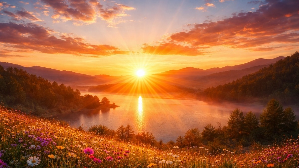 Hình ảnh mặt trời mọc đầy năng lượng - 4