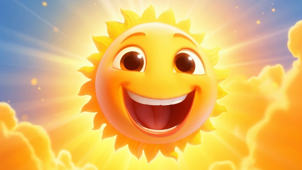 Hình ảnh mặt trời hoạt hình - 2