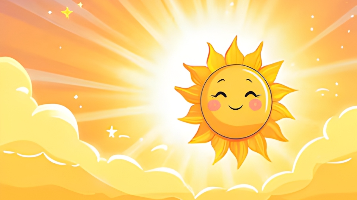 Hình ảnh mặt trời hoạt hình - 5