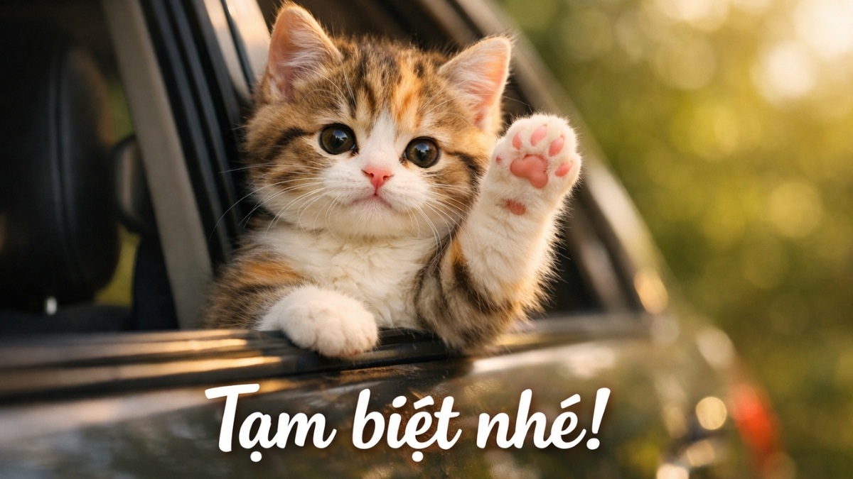 Hình ảnh tạm biệt cute, dễ thương - 4