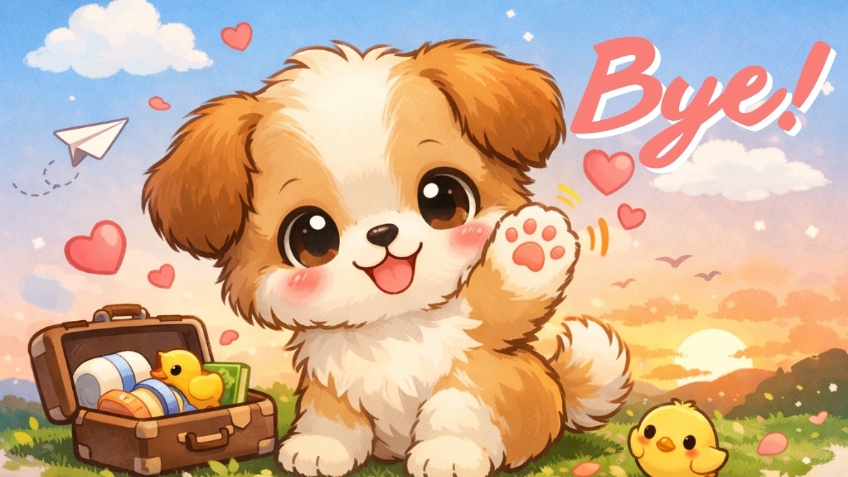 Hình ảnh tạm biệt cute, dễ thương - 6